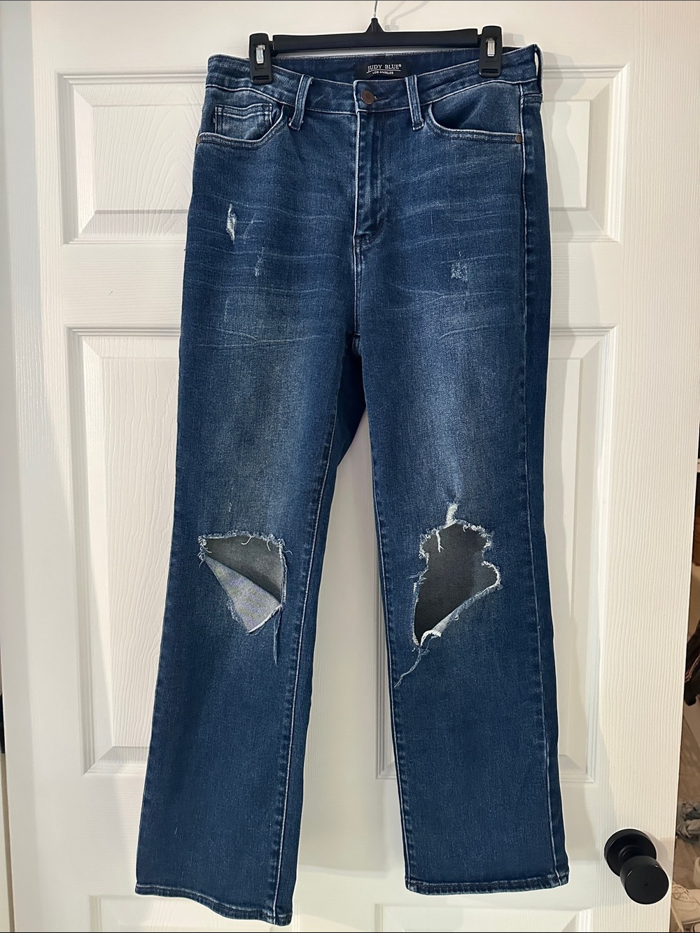 Judy Blue Vintage Wash Straight Leg Jeans - Blue